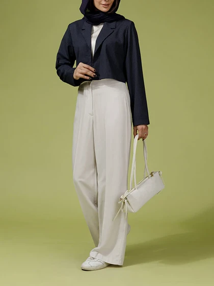 شلوار زنانه ویسکوزاز بالا گشاد 10105