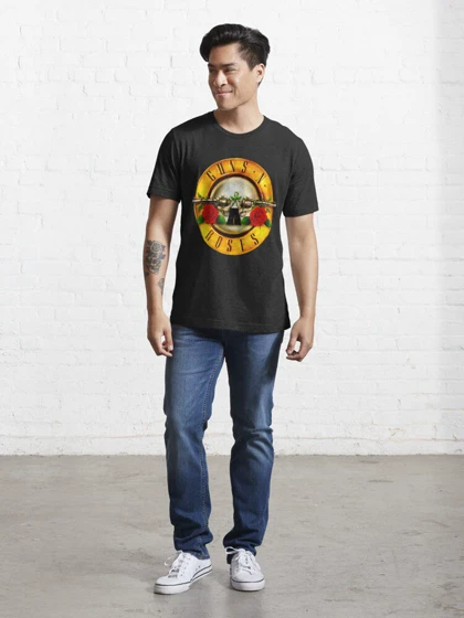 تیشرت guns n roses گانز ان روزز Guns logo classic کد 181576