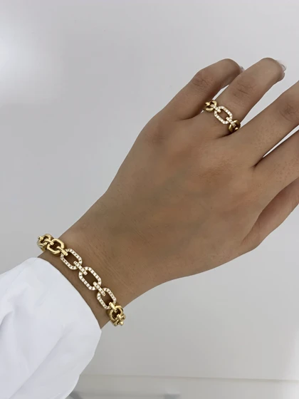 ست دستبند و انگشتر کارتیه و تیفانی زنانه 947