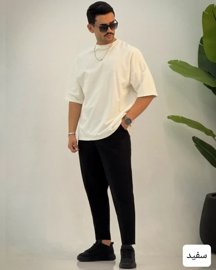 تیشرت ساده مردانه دو نخ برازنده_کد4270