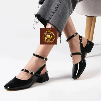 صندل زنانه ورنی عروسکی خوکی