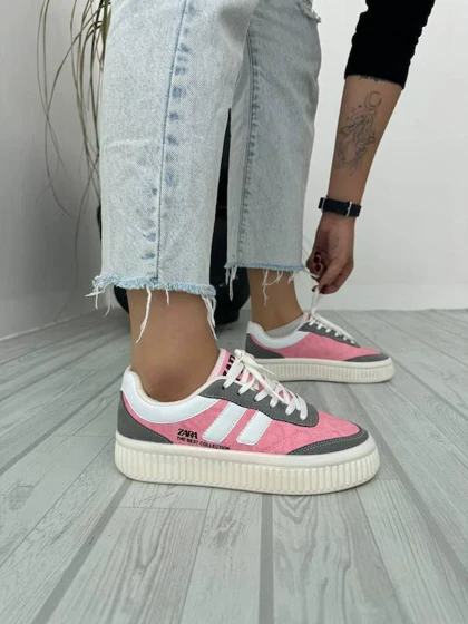 کفش زارا دو خط زنانه (ZARA) صورتی