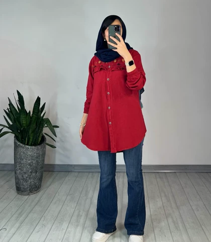 مانتو گلدوزی بهاره 5