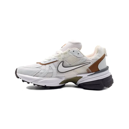 کفش و کتانی زنانه و دخترانه مدل نایک کوشلون NIKE V2K رنگ سفید نباتی کد 41728