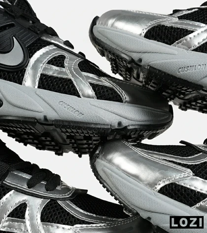 کفش کتانی مردانه و زنانه مشکی طوسی Nike cushlon