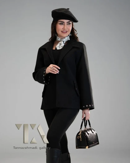 پالتو کتی پاریس رنگ مشکی از کالکشن vip پاییز 1405