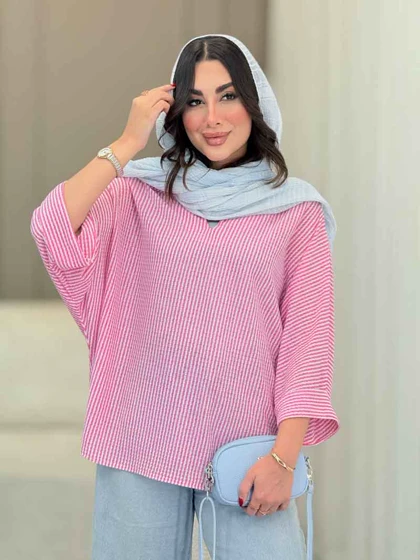 مانتو پانچ راه راه