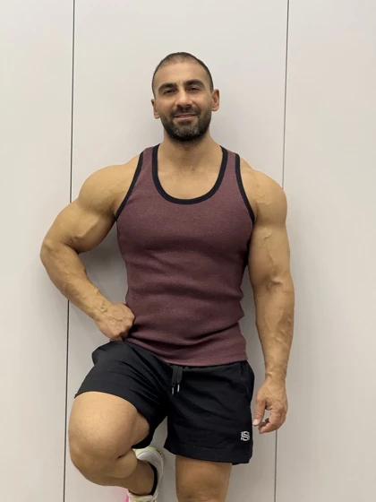 رکابی تنک تاپ ساده کوپ آیسان اسلامی زرشکی