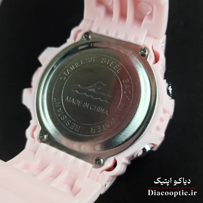 ساعت مچی دخترانه دیجیتالی برند جی شاک مدل G1267 بند رابر