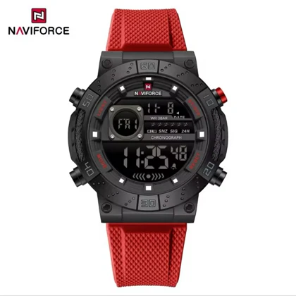 ساعت مچی مردانه نیوی فورس NF9241 قرمز بدنه مشکی مدل m-10423