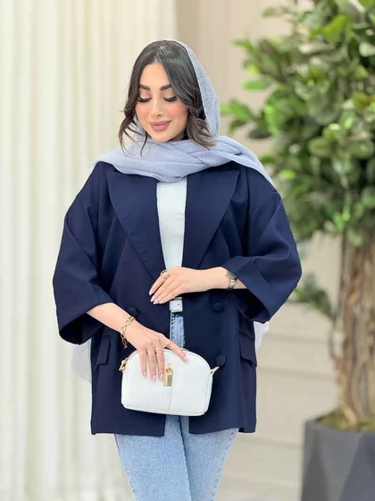مانتو چهار دکمه آستین پاکتی