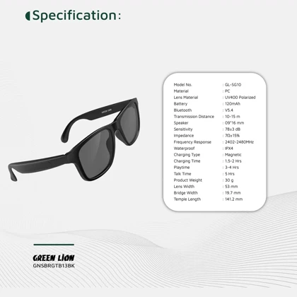 عینک هوشمند گرین لاین (Green Lion) مدل GL-SG10