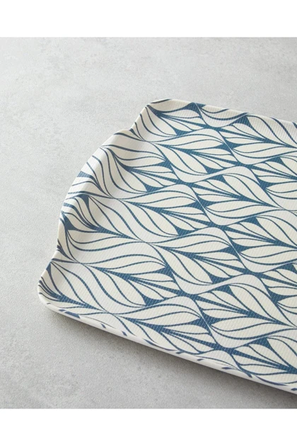 سینی دو تکه English Home مدل Cosy Stripe ملامین - آبی