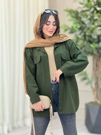 مانتو دو جیب پاکتی نفس