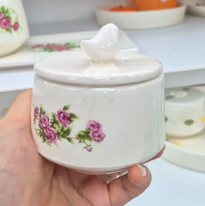 ست چای خوری تک نفره گل سرخی
