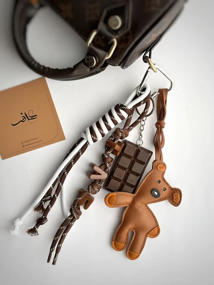 چارم بگ های فانتزی قهوه ای