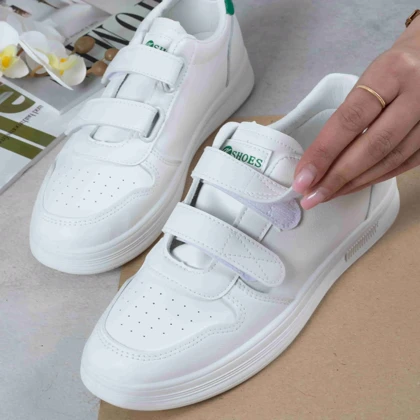 کتانی دخترونه خارجی دو چسب K SHOES