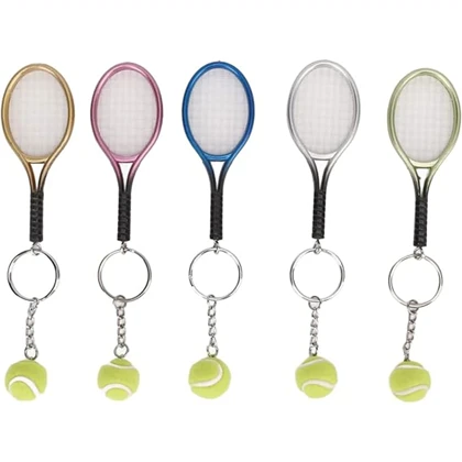 جاکلیدی و آویز کیف Mini Sports Key Chain سه بعدی طرح راکت تنیس