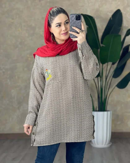 مانتو ریما گلدوزی