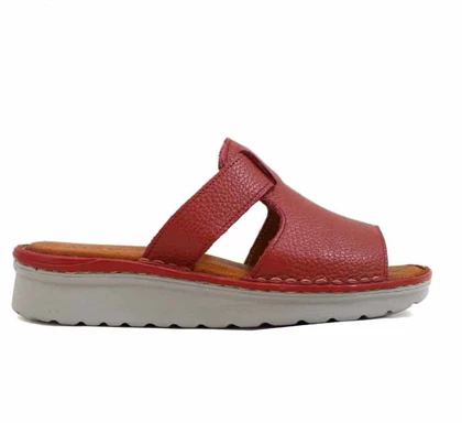 صندل طبی چرم طبیعی ماکسیم مدل کمند red