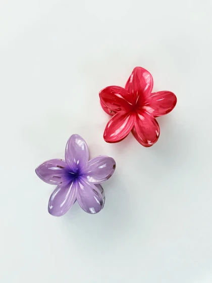 کلیپس مو طرح گل پلومریا Polomeria