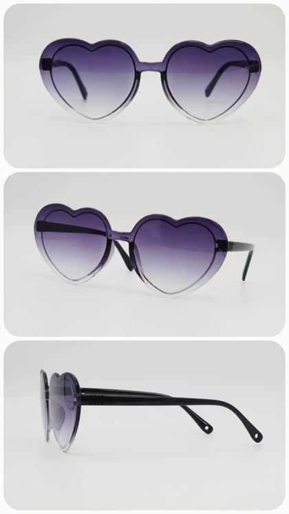 عینک آفتابی بچگانه اسپرت قلبی با شیشه‌های ضد اشعه UV