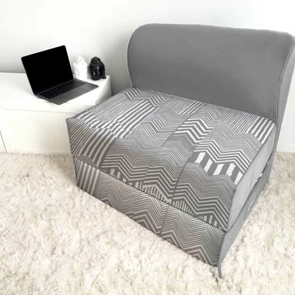 کاناپه تخت شو یک نفره پترن زیگزاگ مدل M1083
