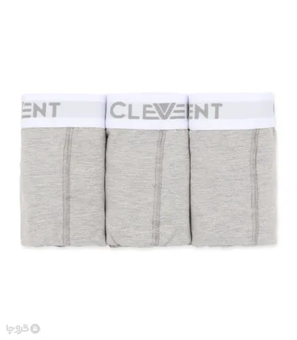 پک شورت مردانه پادار نخی کش از رو Clevent کلونت کد 2408 - بسته 3 عددی
