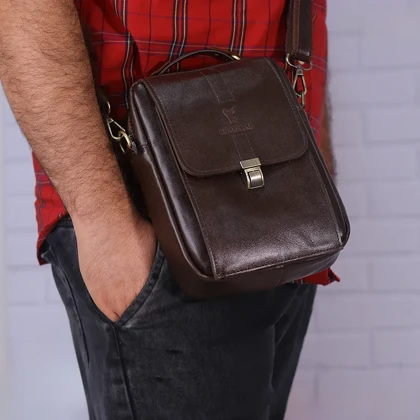 کیف رودوشی چرمسال مدل LBR042-M سایز متوسط