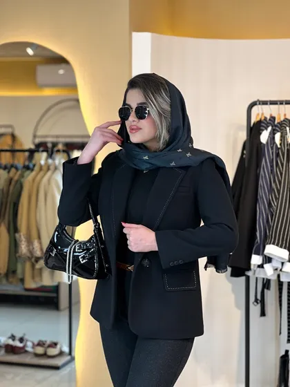 کت فوتر شلال دوزی مشکی 120209