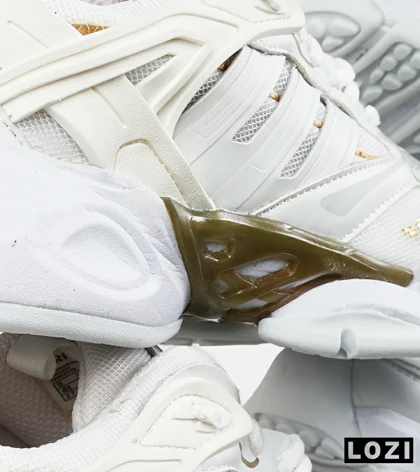 کفش کتانی مردانه و زنانه سفید طلایی ADIDAS performance x9000l4