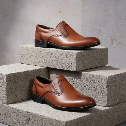 کفش رسمی مردانه مدل Dena-عسلی