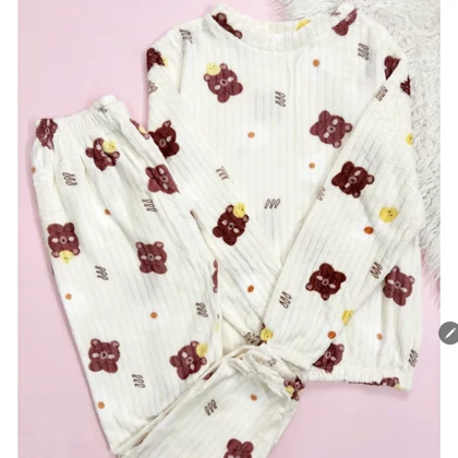 ست راحتی زنانه تدی حوله ای خرسی