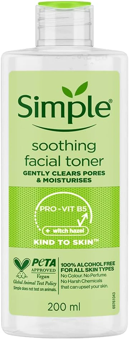 تونر آرامش بخش صورت سیمپل مدل Soothing Facial Toner