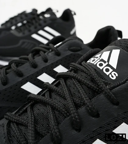 کفش کتانی مردانه مشکی سفید Adidas running shoes