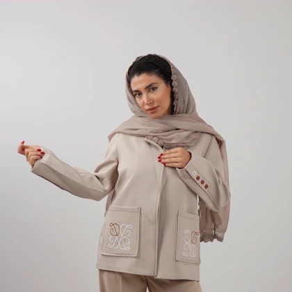 کت جیب گلدوزی