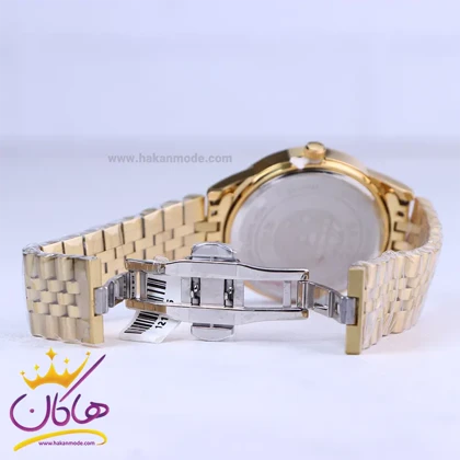 ساعت مچی سیکو مردانه فلزی طلایی صفحه مشکی OS 9/58