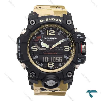 ساعت مردانه جیشاک GWG-1000 مشکی بند ارتشی Gshock-6557-G