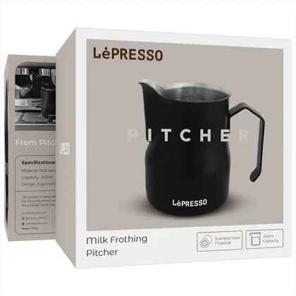 پیچر شیر فوم ساز لپرسو LePresso مدل LPCFFBP0070BK ظرفیت 350 میلی لیتر