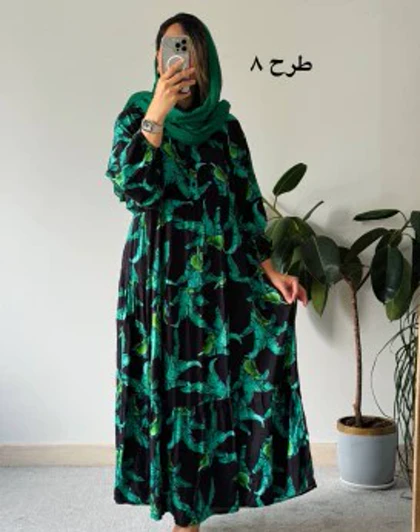 پیراهن نخی وارداتی هلیا