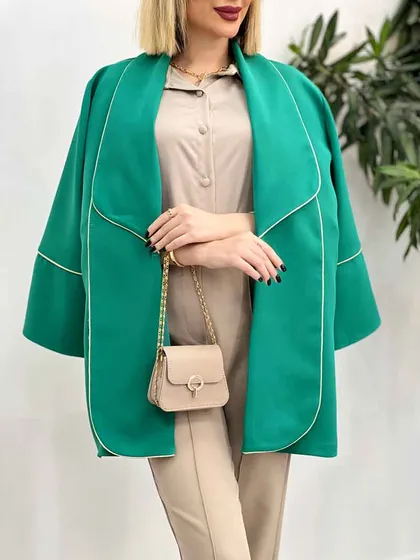 مانتو مغزی دوزی طلایی