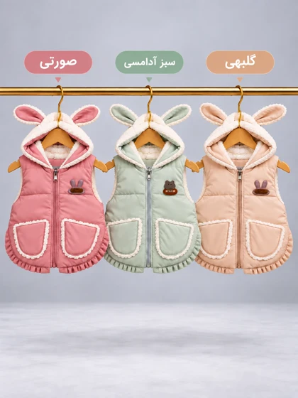 پافر دخترانه خرگوشی هوم کیدز