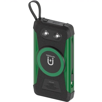 پاوربانک خورشیدی گرین لاین مدل GNSOLTX10PBK ظرفیت 10000mAh با بند آویز