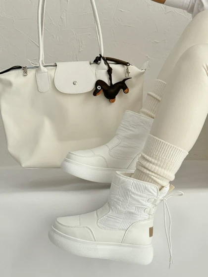 نیم بوت پشت بندی کاپشنی 2367