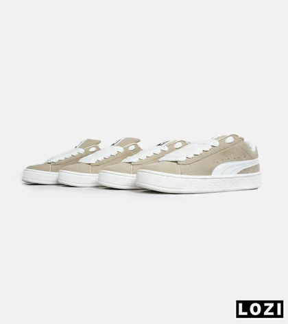 کفش کتانی ورزشی کرم مردانه و زنانه PUMA suede XL