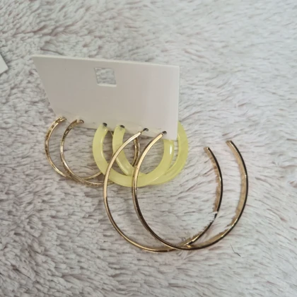 گوشواره زنانه آی ام کد Z-TF09 مجموعه 3 عددی