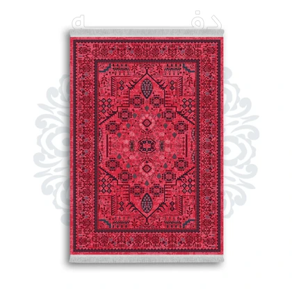 *جدید* فرشینه از جنس پارچه شانل مخمل ترک طرح فانتزی برند دفه کد 764