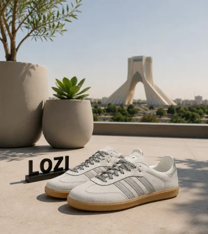 کفش کتانی مردانه زنانه سامبا طوسی ADIDAS Samba مدل 7301