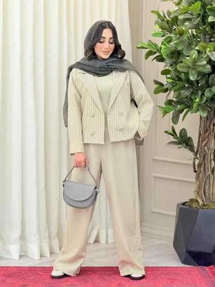 ست کت راه راه و شلوار