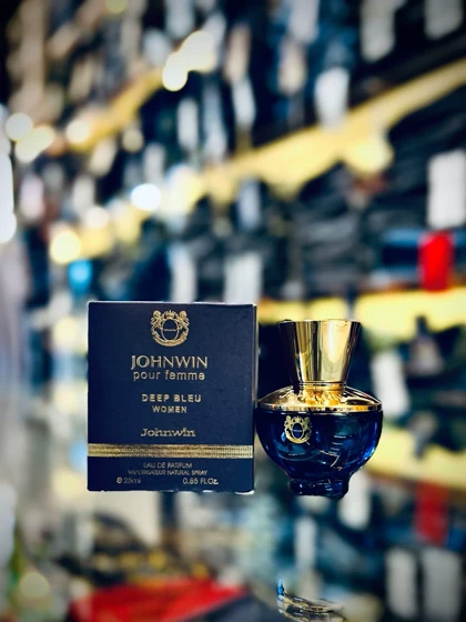 عطر ادکلن ورساچه دیلان آبی زنانه برند جان وین اصلی _ johnwin-Versace-Dylan-Blue